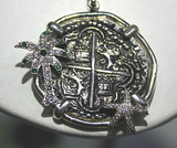 One Of A Kind Palm Tree & Starfish Atocha Pendant