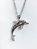 Fun Sterling Silver Dolphin Pendant
