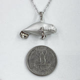 Adorable Sterling Silver Manatee
