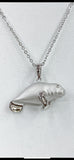 Adorable Sterling Silver Manatee