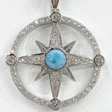 Sterling Silver Compass Necklace