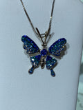 Swarovski Enchanted Butteryfly Necklace in Sterling Silver
