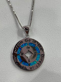 Sterling Silver Opal Pendant - Follow Your Dreams