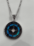 Sterling Silver Opal Pendant - Follow Your Dreams