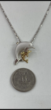Mother & Baby Dolphin Pendant Charm