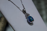 Pinapple Pendant With Blue Opal