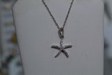 Charming Starfish Layered in Bright White Zircon