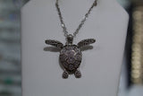 Beautiful & Highly Detailed Sterling Silver Turtle With Extended Arms