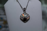 Small White Opal Seashell Charm