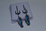WhitCubic Zirconia Sterling Silver Sandal Earrings