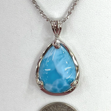 Fashion Forward Larimar Teardrop Pendant