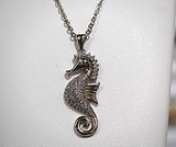Sterling Silver Seahorse Necklace Pendant