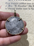 8 Reale Mexico City Mint PLUS Silver Bezel Piece of Eight Treasure Coin Pendant | Artifact 21620