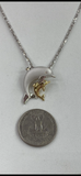 Mother & Baby Dolphin Pendant Charm
