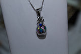 Pineapple Pendant With Multi Color Opal