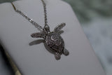 Beautiful & Highly Detailed Sterling Silver Turtle With Extended Arms