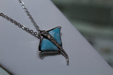Stingray Sterling Silver with Larimar and White Topaz