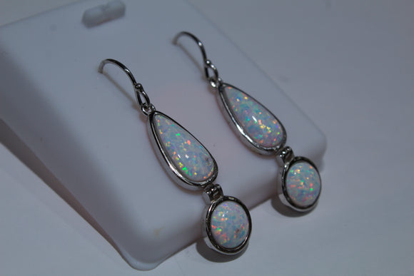 Dangling Opal Earrings
