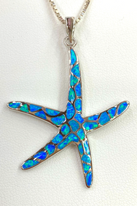 Blue Green Opal Starfish