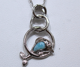 Small Jumping Dolphin With Blue Larimar Stone