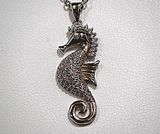 Sterling Silver Seahorse Necklace Pendant