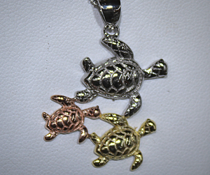 Turtles, Tri-Color Silver